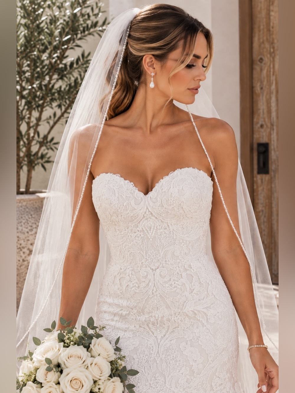 Ivory Bel Aire Bridal Veil V7383 Bride Veil